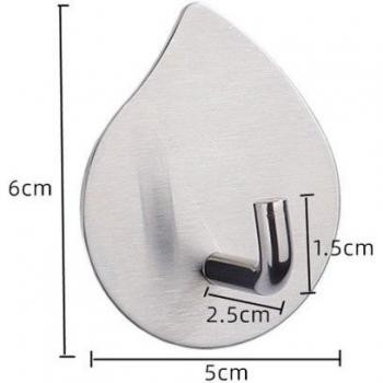 Self-Adhesive Stainless Steel Key and Towel Hanger