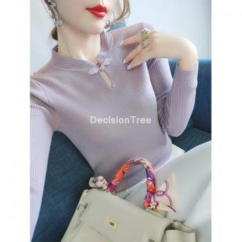 Blusa Cheongsam Holgada Retro