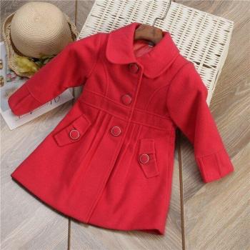 Kids Woolen Red Jacket