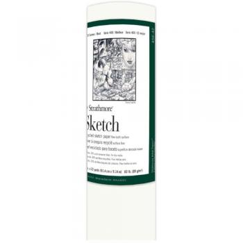 Fine‑Tooth Recycled Sketch Paper, 36″ Wide, 10 Yards – Strathmore 400