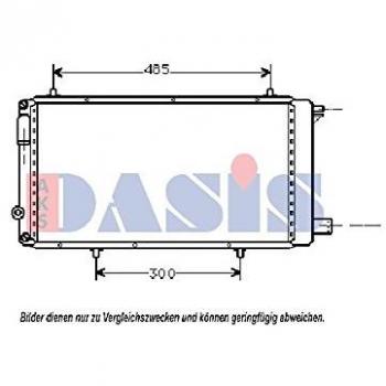 AKS DASIS Radiateur du moteur Aluminium 060490N Radiateur, refroidissement du moteur,Radiateur de refroidissement CITROËN,C15 (VD-_),C15 Kombi