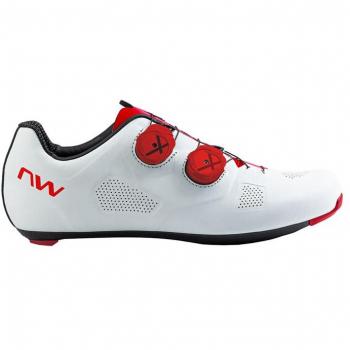 Northwave Revolution Scarpe Strada Bianche e Rosse - 43