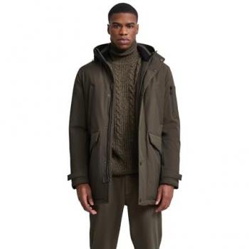 Bugatti Kapuzenjacke mit Strickkragen