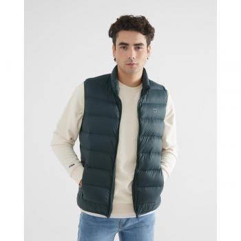 Silbon - Chaleco de hombre guateado verde