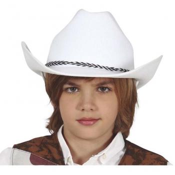 Sombrero Infantil Vaquero Blanco de Fieltro