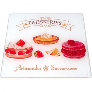 Red & White Patisserie Trivet – Lily's 20x20cm Glass