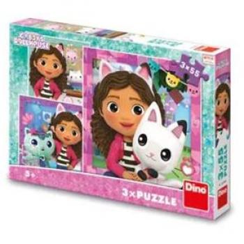 Gabby et ses Amis - 3 Puzzles Dino