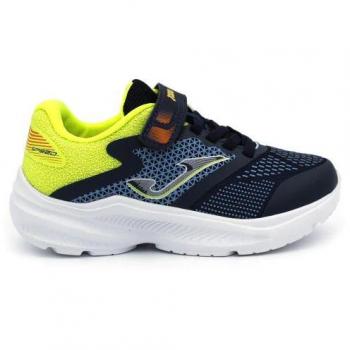 Scarpe da Running Bambino Joma Speed Junior 2403 Blu Navy Limone Fluo