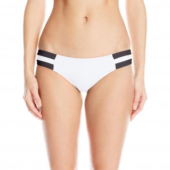 Seafolly Damen Block Party Spliced Hipster Bikinihosen - Weiß, per Packung