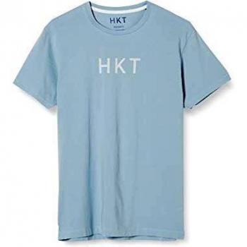 HKT by Hackett Hkt SS Tee T-Shirt Bleu Dusty Blue 515 XX-Large Homme