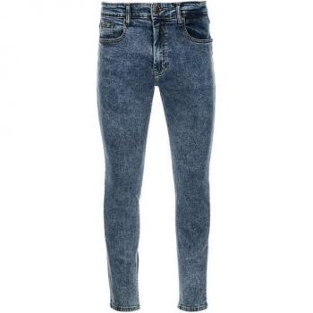 Herren-Ombre-Blau Skinny Jeans