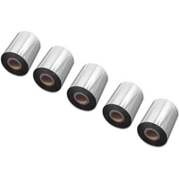5x Thermal Ribbon compatible with Datamax Honeywell E-4305P, E-4305L Label Printer, 80 mm x 300 m, Wax Resin, Black - Vhbw