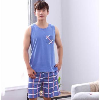 Herren Pyjama mit Druck und Plus-Größe