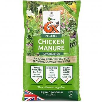 Vitax 6X Pelleted Chicken Fertiliser 20kg