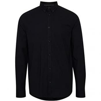 Solid Herren Hemd Val 21106618 Schwarz (L)