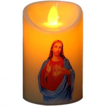 Jesus Christ Flameless Pillar Candle