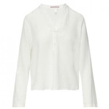 Langärmelige Bluse aus Leinenmix – QS Edition