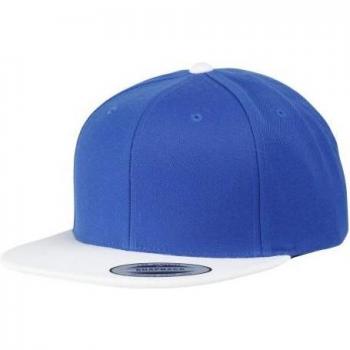 Gorra Snapback Unisex Yupoong FlexFit en Azul Oscuro y Blanco