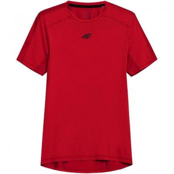 4F Herren Kurzarm Schnelltrocknendes T-Shirt Rot