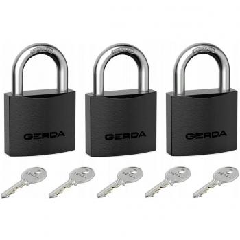 Kloture en fonte Gerda 40 mm – lot de 3 – 5 clés incluses