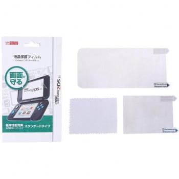 Cubierta protectora 2 en 1, película superior e inferior, transparente, para Nintendo 2DS XL/LL