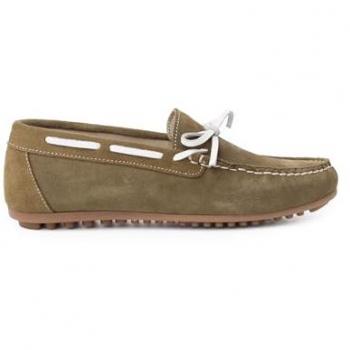 Mocasines de niños serraje ceremonia lazo