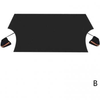 Cubierta de coche antiescarcha y anticongelante con retrovisor, espejo grande de 3 capas y camiones Extra gruesos, 600D