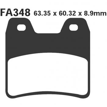 Pastiglie HH Yamaha FZS 1000 Fazer posteriori | EBC Brakes | FA348HH