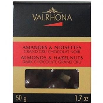 Valrhona Equinoxe Kugeln - Mandeln/Haselnüsse in Bitterschokolade 50 g