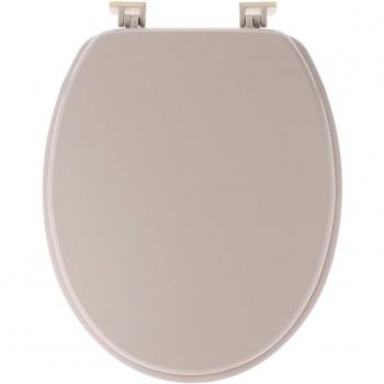 MDF Abattant WC 18 pouces en Beige avec Fixations Plastiques