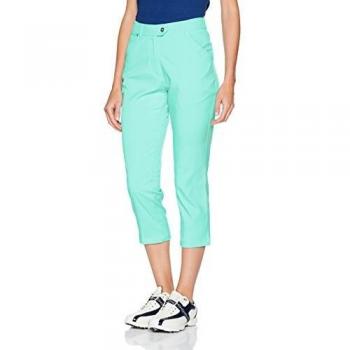 Mid‑Length Aqua Trousers for Women – Island Green IGLPNT1727 (Size 14)