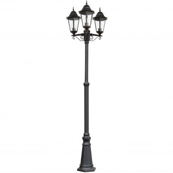 LUTEC 31331 LB SW Wegeleuchte, Aluminium, E27, schwarz, 220 x 22,8 x 220 cm
