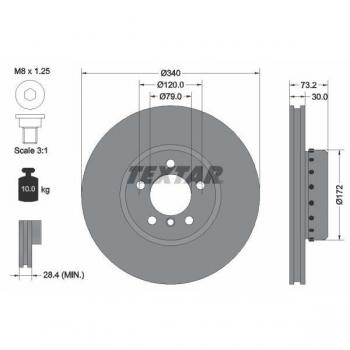 Textar PRO+ Brake Disc – 92264925