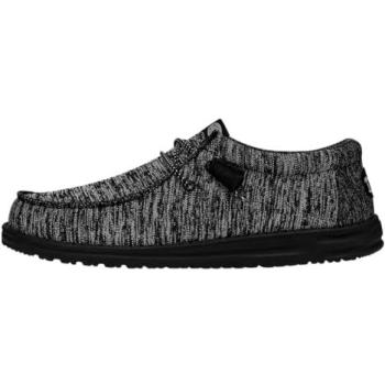 Mocassino Sportivo Hey Dude Wally Knit Nero