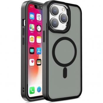 Black Matte iPhone 15 MagSafe Magnetic Protective Case