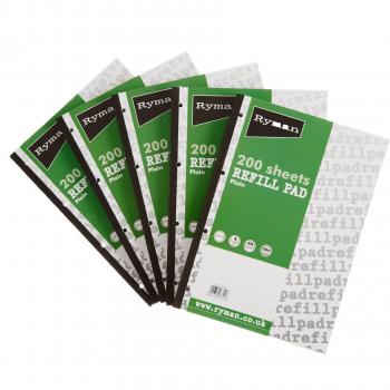 Ryman A4 Plain Pad Pack – 5×400‑Page Refill Sets