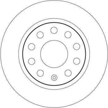 Remschijf TRW DF6553 voor SKODA Octavia 3 Combi