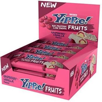 Yippie Fruits Bar Raspberry Vanilla 45g (Pack 12)