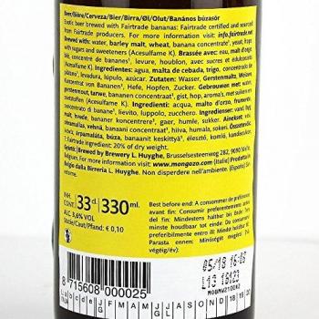 Cerveza de Plátano Mongozo 33cl 3.6%