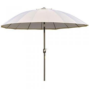 Parasol Exterior OutSunny 250x240 cm – Mecanismo de Inclinación y Metal Resistente