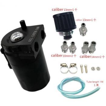300ML Baffled Aluminum Oil Catch Can with Air Filter