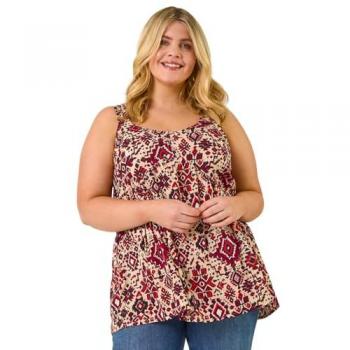 Ikat Curve Print Vest