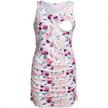 Robe d'été pour femmes enceinte à bretelles spaghetti