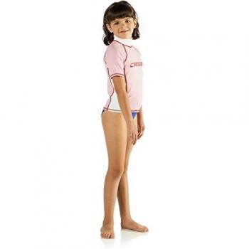 Cressi RashGuard Junior Maglia Protettiva in Tessuto Elastico con Protezione solare UV (UPF) 50+, Nero, S/3 (Taglio del produttore: 8-9 Anni)
