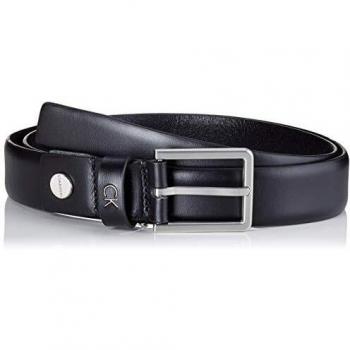 Cinturón Formal de Hombre Calvin Klein, 3 cm, Negro
