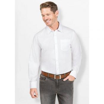 Marcos Classic Kurzarmhemd Herren Weiß 100 % Baumwolle