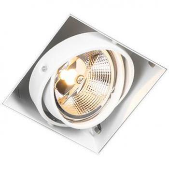 White GU10 Recessed Spot Trimless Adjustable