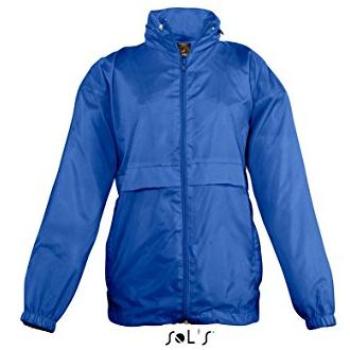 Corporate Logo Sol’s Surf Kids Windbreaker – Royal Blue 210g XXL