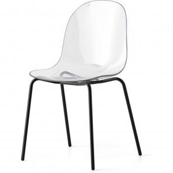 4-Fußstuhl Connubia Designstuhl, 2er-Set, Polycarbonat