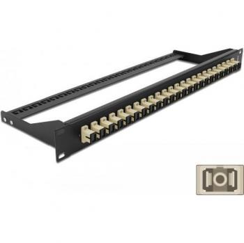Delock 19 LWL Patchpanel 24 Port SC Simplex - Beige